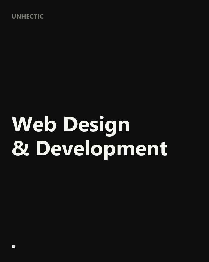 Web design and development services by Unhectic